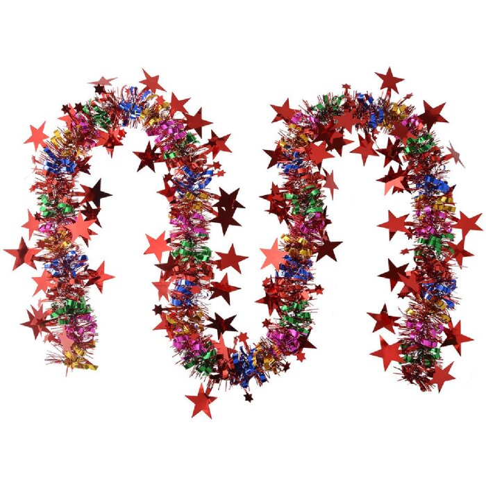 Clayre & Eef 65547 ghirlanda decorativa natalizia colorata 200 cm