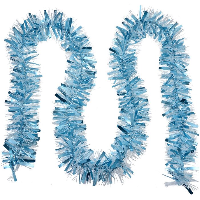 Clayre & Eef 65550 Decorazione Ghirlanda di Natale 200 cm Blu