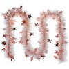 Clayre & Eef 65559 Ghirlanda di Natale Decorazione Bianco Rame 200 cm