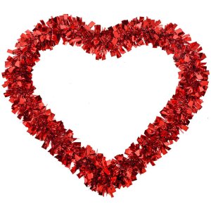 Clayre & Eef 65566 Decorazione Cuore Rosso 30x27x1 cm