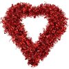 Clayre & Eef 65567 Decorazione Cuore Rosso 40x40x4 cm