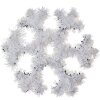 Clayre & Eef 65570 Decorazione natalizia Fiocco di neve bianco 29x29x1 cm