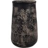 Clayre & Eef 6CE1709 Vaso decorazione grigio Ø 14x22 cm
