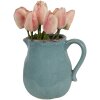 Clayre & Eef 6CE1713BL Brocca da decorazione blu 17x13x15 cm