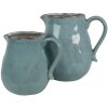 Clayre & Eef 6CE1713BL Brocca da decorazione blu 17x13x15 cm