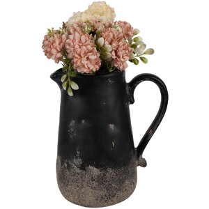 Clayre & Eef 6CE1718L Brocca da decorazione nera 21x15x22 cm