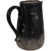 Clayre & Eef 6CE1718L Brocca da decorazione nera 21x15x22 cm