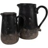 Clayre & Eef 6CE1718M Brocca da decorazione nera 16x12x18 cm