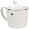 Clayre & Eef 6CEMU0141 Tazza Cuore 12x8x7 cm 275 ml Bianco