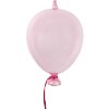 Clayre & Eef 6GL4439 Palloncino decorativo da appendere rosa Ø 10x17 cm