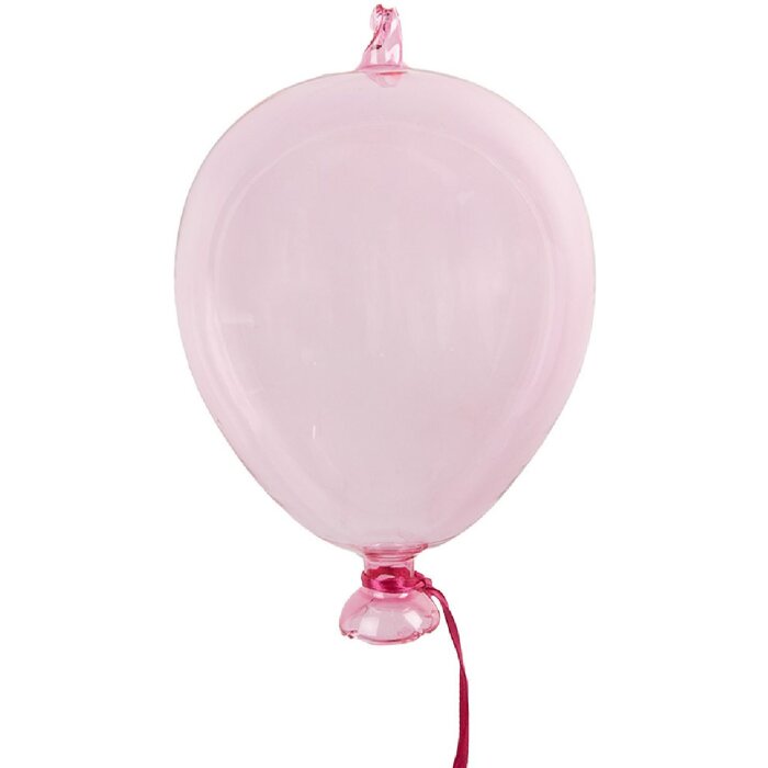 Clayre & Eef 6GL4442 Decorazione Appendino Palloncino Rosa Ø 14x21 cm