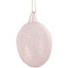 Clayre & Eef 6GL4447 Decorazione Uovo in vetro rosa Ø 6x10 cm Stile country