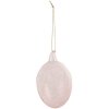 Clayre & Eef 6GL4447 Decorazione Uovo in vetro rosa Ø 6x10 cm Stile country
