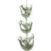 Clayre & Eef 6GL4455 Decorazione Appendino Uccelli Verde 7x5x16 cm