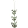 Clayre & Eef 6GL4455 Decorazione Appendino Uccelli Verde 7x5x16 cm