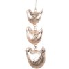Clayre & Eef 6GL4456 Uccelli appesi Decorazione Beige 7x5x16 cm