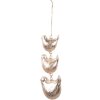 Clayre & Eef 6GL4456 Uccelli appesi Decorazione Beige 7x5x16 cm