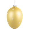 Clayre & Eef 6GL4467 Uovo decorativo giallo Ø 8x12 cm