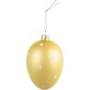 Clayre & Eef 6GL4467 Uovo decorativo giallo Ø 8x12 cm