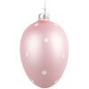 Clayre & Eef 6GL4468 Decorazione per uova appese Ø 8x12 cm Rosa Bianco