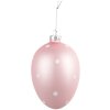 Clayre & Eef 6GL4468 Decorazione per uova appese Ø 8x12 cm Rosa Bianco