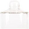 Clayre & Eef 6GL4483 Vaso a campana in vetro con base in legno Ø 13x18 cm
