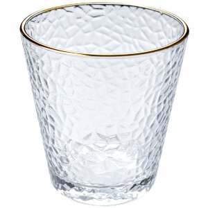Clayre & Eef 6GL4877 Bicchiere con bordo dorato 300...