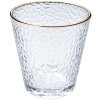 Clayre & Eef 6GL4877 Bicchiere con bordo dorato 300 ml Ø 9x9 cm