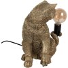 Clayre & Eef 6LMP789 Lampada da tavolo gatto 27x21x31 cm E27/max 1x60W