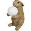 Clayre & Eef 6LMP790 Lampada da tavolo Bunny Gold G9 max 60W 27x19x35 cm