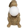 Clayre & Eef 6LMP790 Lampada da tavolo Bunny Gold G9 max 60W 27x19x35 cm