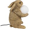 Clayre & Eef 6LMP790 Lampada da tavolo Bunny Gold G9 max 60W 27x19x35 cm