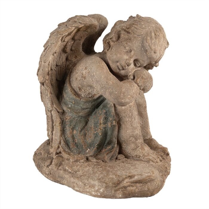 Clayre & Eef 6MG0103 Decorazione angelo effetto antico 37x27x36 cm