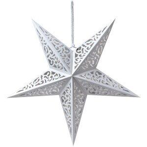 Clayre & Eef 6PA0510L Decorazione Stella Bianca...