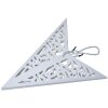 Clayre & Eef 6PA0510L Decorazione Stella Bianca 60x18x60 cm