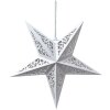 Clayre & Eef 6PA0510M Decorazione Stella Bianca 45x15x45 cm