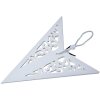 Clayre & Eef 6PA0510M Decorazione Stella Bianca 45x15x45 cm