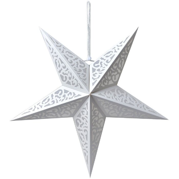 Clayre & Eef 6PA0511L Decorazione Stella Bianca 60x22x60 cm
