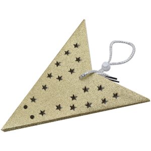 Clayre & Eef 6PA0512M Decorazione Stella Oro 45x15x45 cm