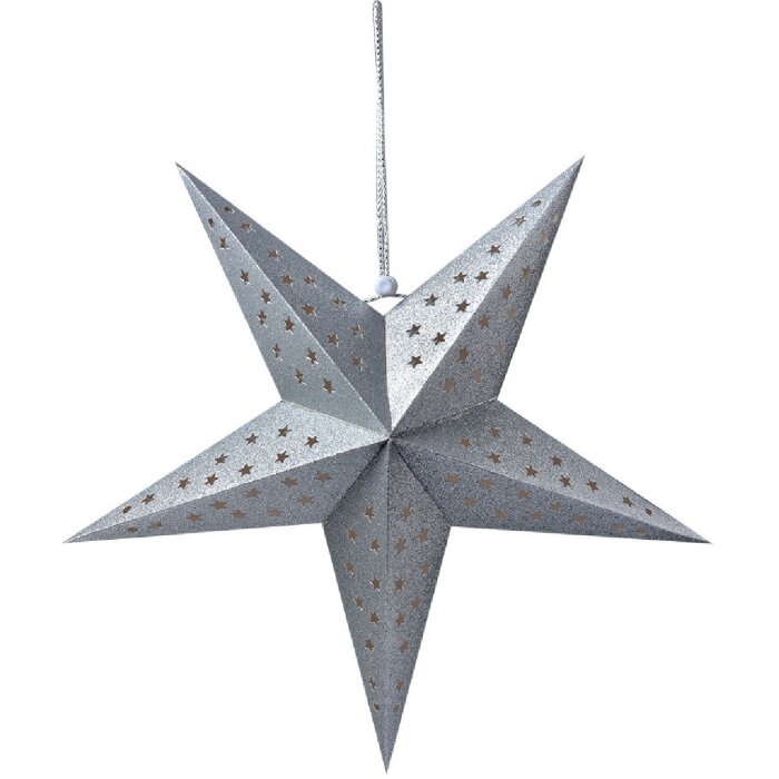 Clayre & Eef 6PA0512MZI Decorazione Stella Argento 45x15x45 cm