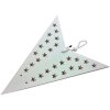 Clayre & Eef 6PA0512XLW Decorazione Star White 90x20x90 cm