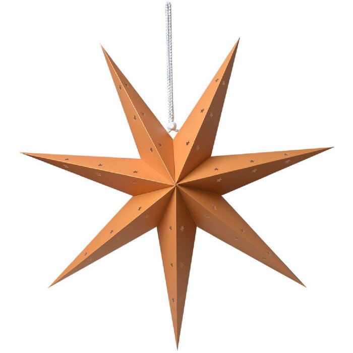 Clayre & Eef 6PA0513L Decorazione Stella Arancione 60x22x60 cm