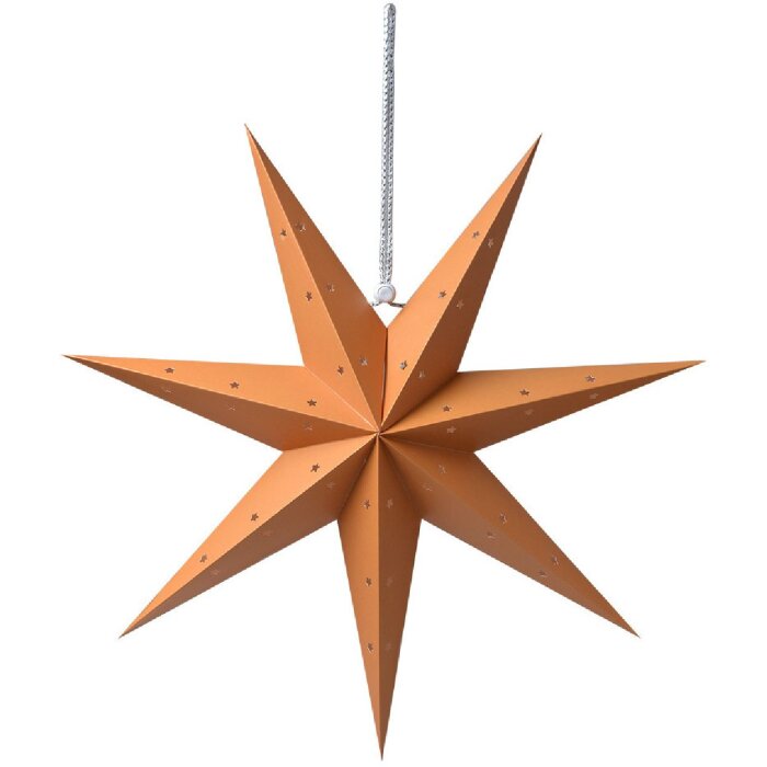 Clayre & Eef 6PA0513M Decorazione Stella Arancione 45x15x45 cm