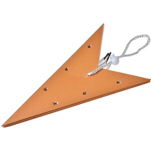 Clayre & Eef 6PA0513M Decorazione Stella Arancione 45x15x45 cm