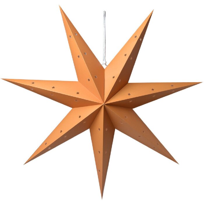 Clayre & Eef 6PA0513XL Decorazione Star Orange 90x18x90 cm