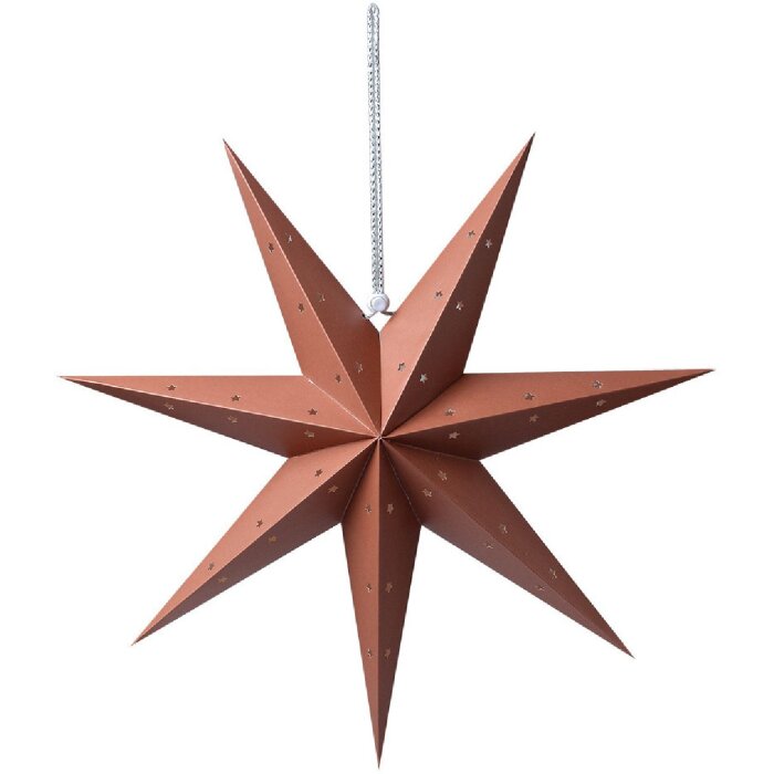 Clayre & Eef 6PA0514M Decorazione Stella Marrone 45x15x45 cm