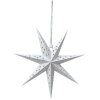 Clayre & Eef 6PA0515S Decorazione Stella Bianca 30x8x30 cm