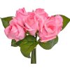 Clayre & Eef 6PL0238 Bouquet di fiori artificiali con 6 rose rosa 16x16x24 cm