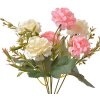 Clayre & Eef 6PL0266 Fiore artificiale rosa/bianco 15x10x30 cm