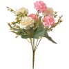 Clayre & Eef 6PL0266 Fiore artificiale rosa/bianco 15x10x30 cm